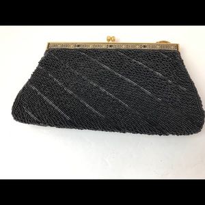 Sequin black clutche